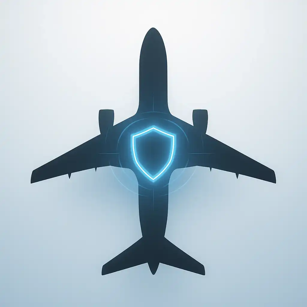 Trusted aviation network illustration